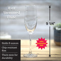 Your design or Logo - 8 oz Stemmed Flute