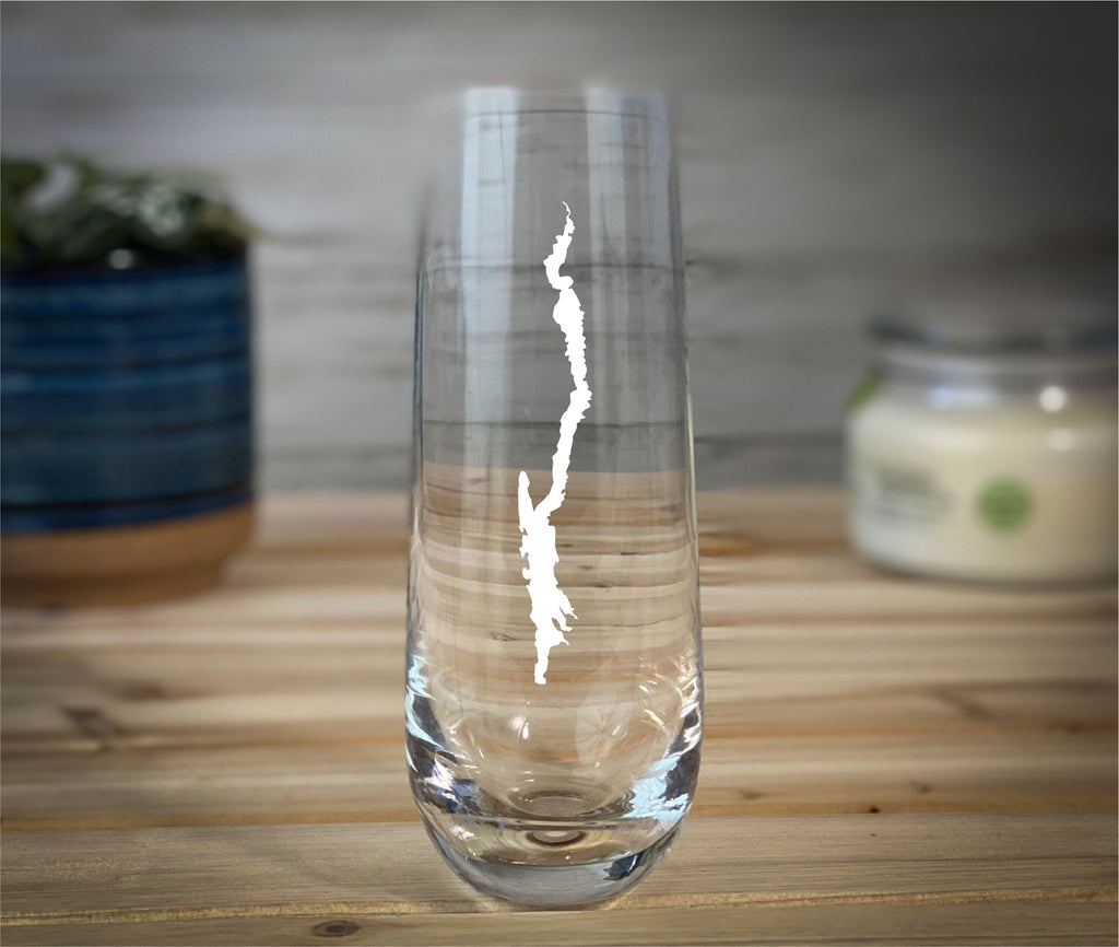 Lake George  - 10 oz Stemless Flute