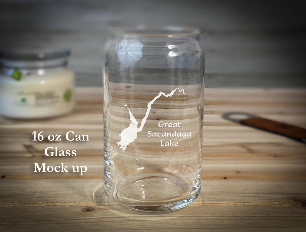 Make My Lake - 16 oz Can Glass