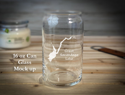 Make My Lake - 16 oz Can Glass