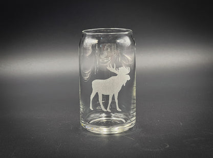 Moose - 16 oz Can Glass
