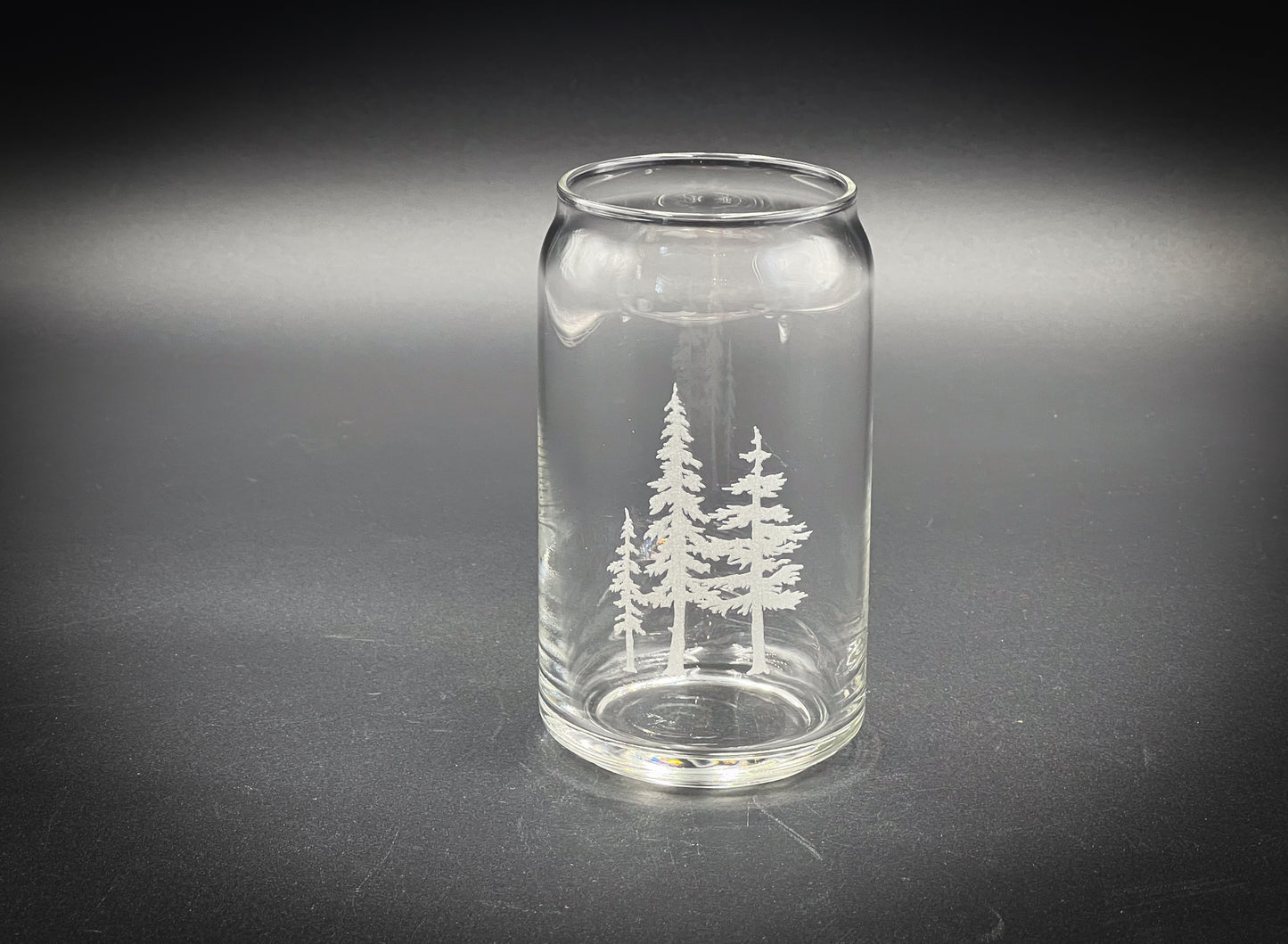 Trees - 16 oz Can Glass