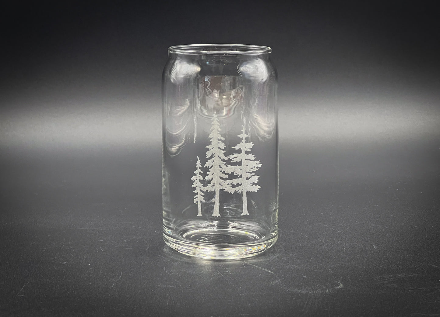Trees - 16 oz Can Glass