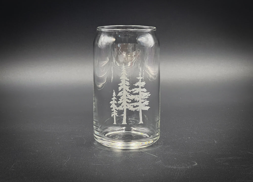 3 Trees - 16 oz Can Glass