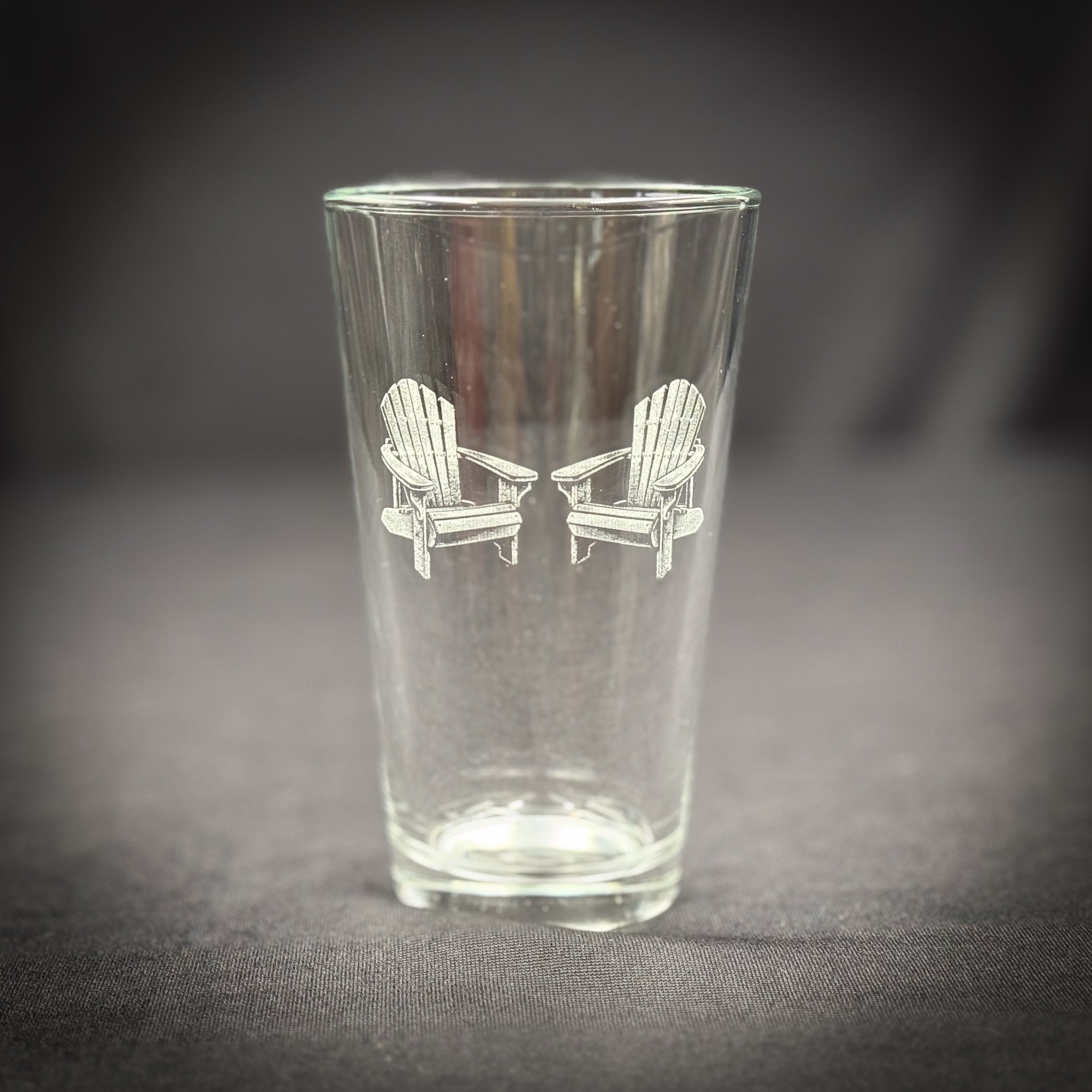 Adirondack Chairs Vintage Pint glass
