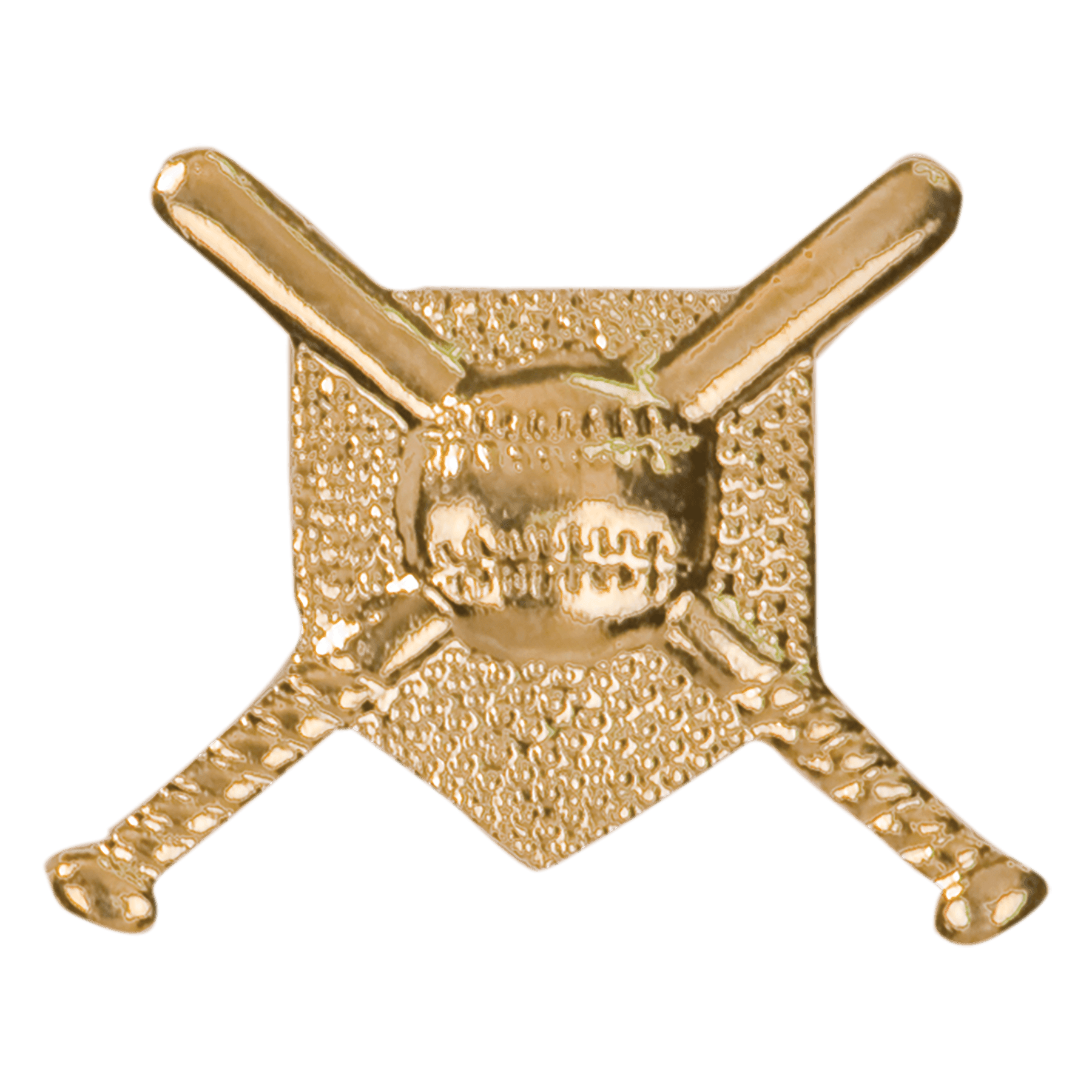 Gold Crossed Bats Metal Chenille Letter Insignia – Adirondack Etching