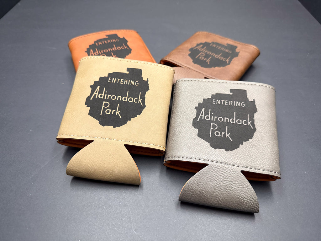 Entering the ADK Sign 3 3/4" Leatherette Beverage Holder