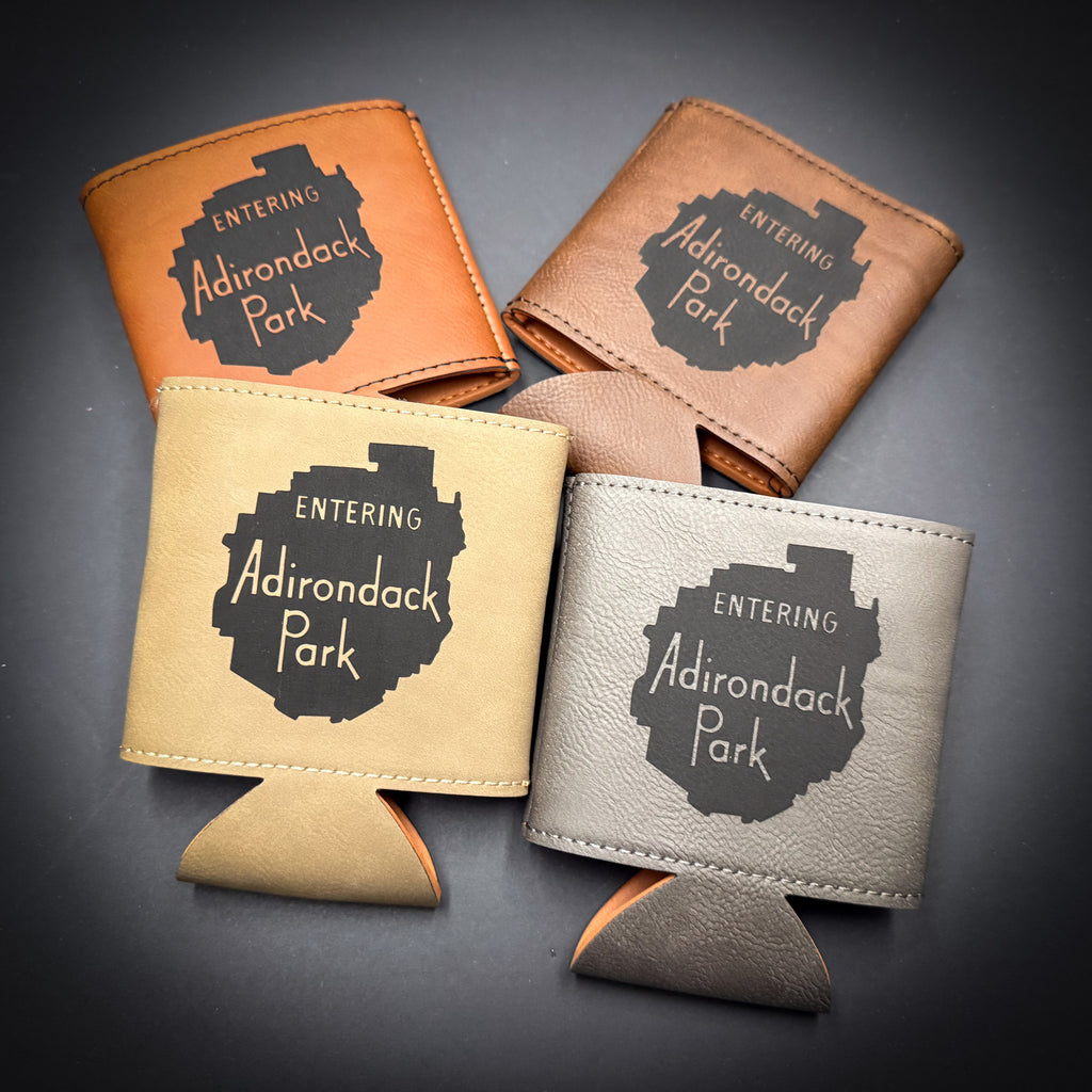 Entering the ADK Sign 3 3/4" Leatherette Beverage Holder