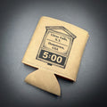 Glens Falls Bank Clock 3 3/4" Leatherette Beverage Holder