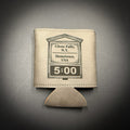 Glens Falls Bank Clock 3 3/4" Leatherette Beverage Holder