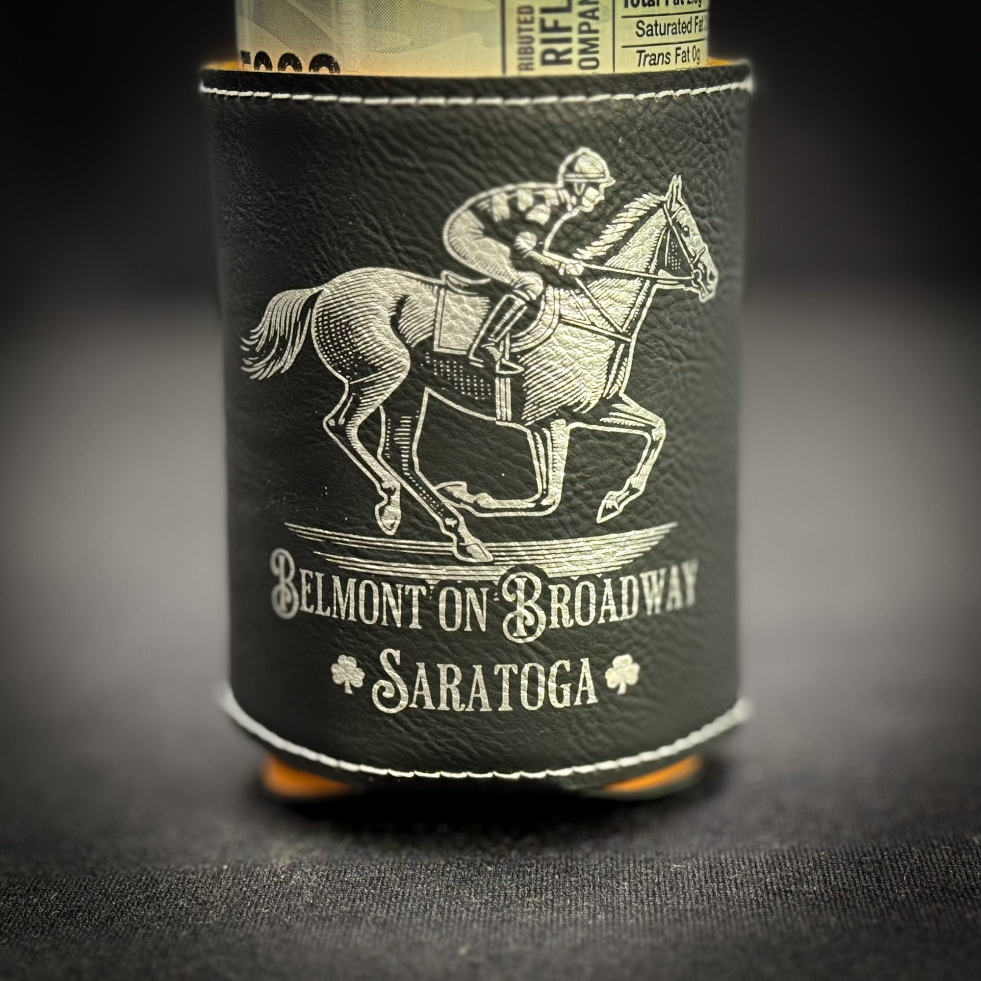 Belmont on Broadway  Leatherette Can Holder