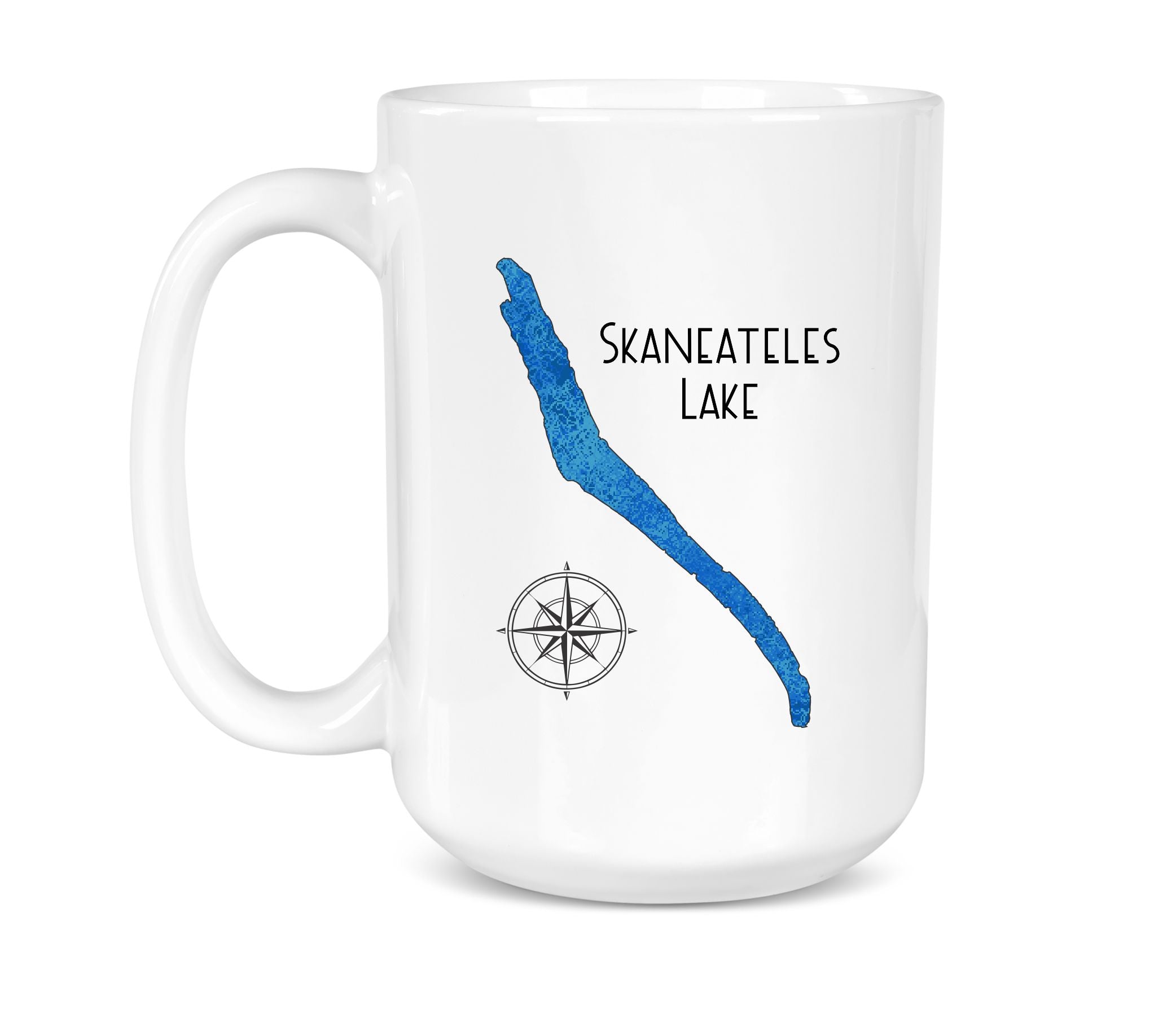 Skaneateles Lake Ceramic Coffee Mug - New York 15 oz Microwave Safe Cup