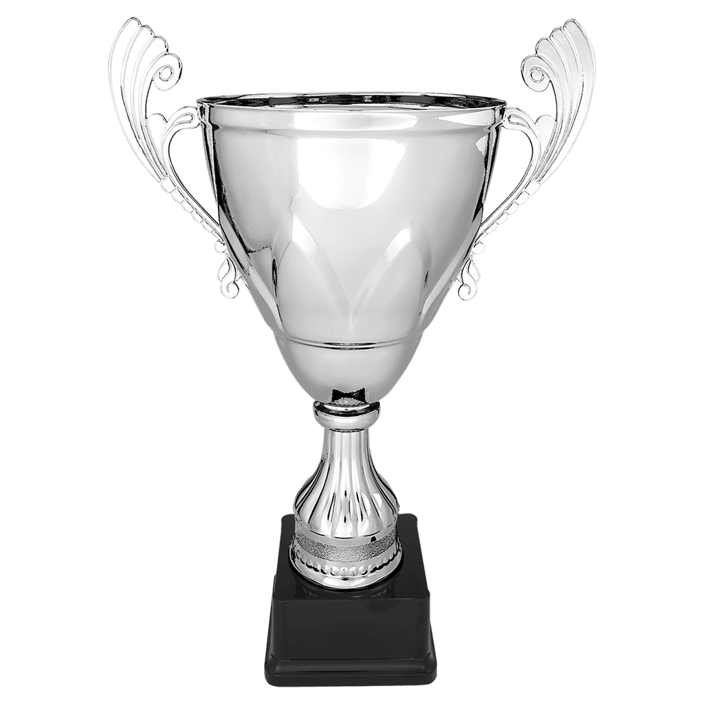 Silver 16 3/4" Completed Metal Cup on Plastic Base