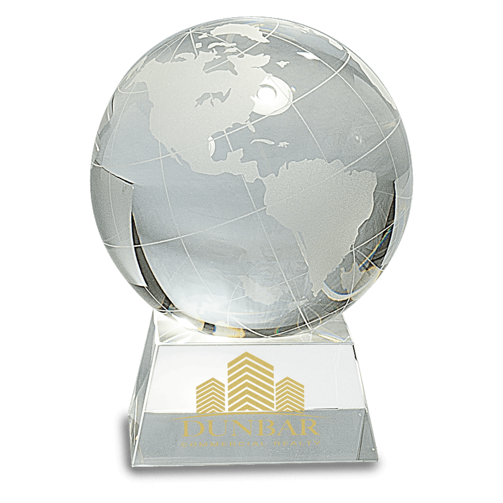 Clear 5 1/2" Crystal Globe on Base