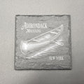 Canoe Adirondack Mountains - Slate Coaster