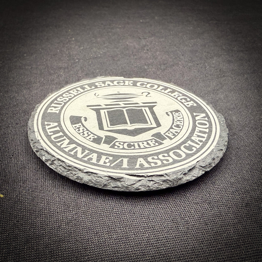 Russell Sage Alumnae/i - 4" Round Slate Coaster