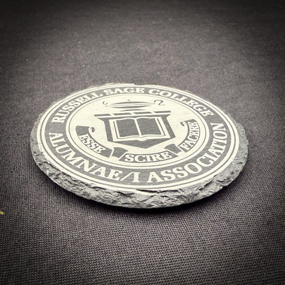 Russell Sage Alumnae/i - 4" Round Slate Coaster