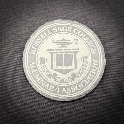 Russell Sage Alumnae/i - 4" Round Slate Coaster