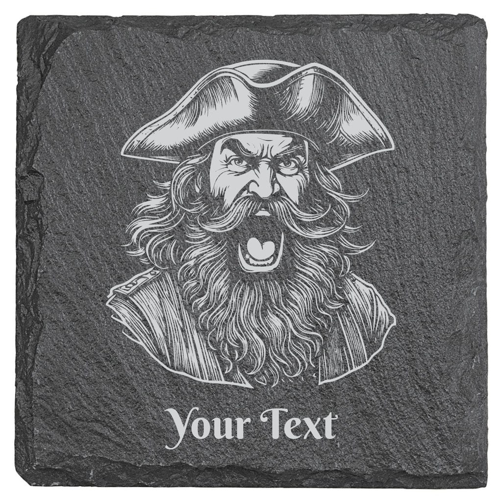 Pirate - 4" Square Slate Coasters