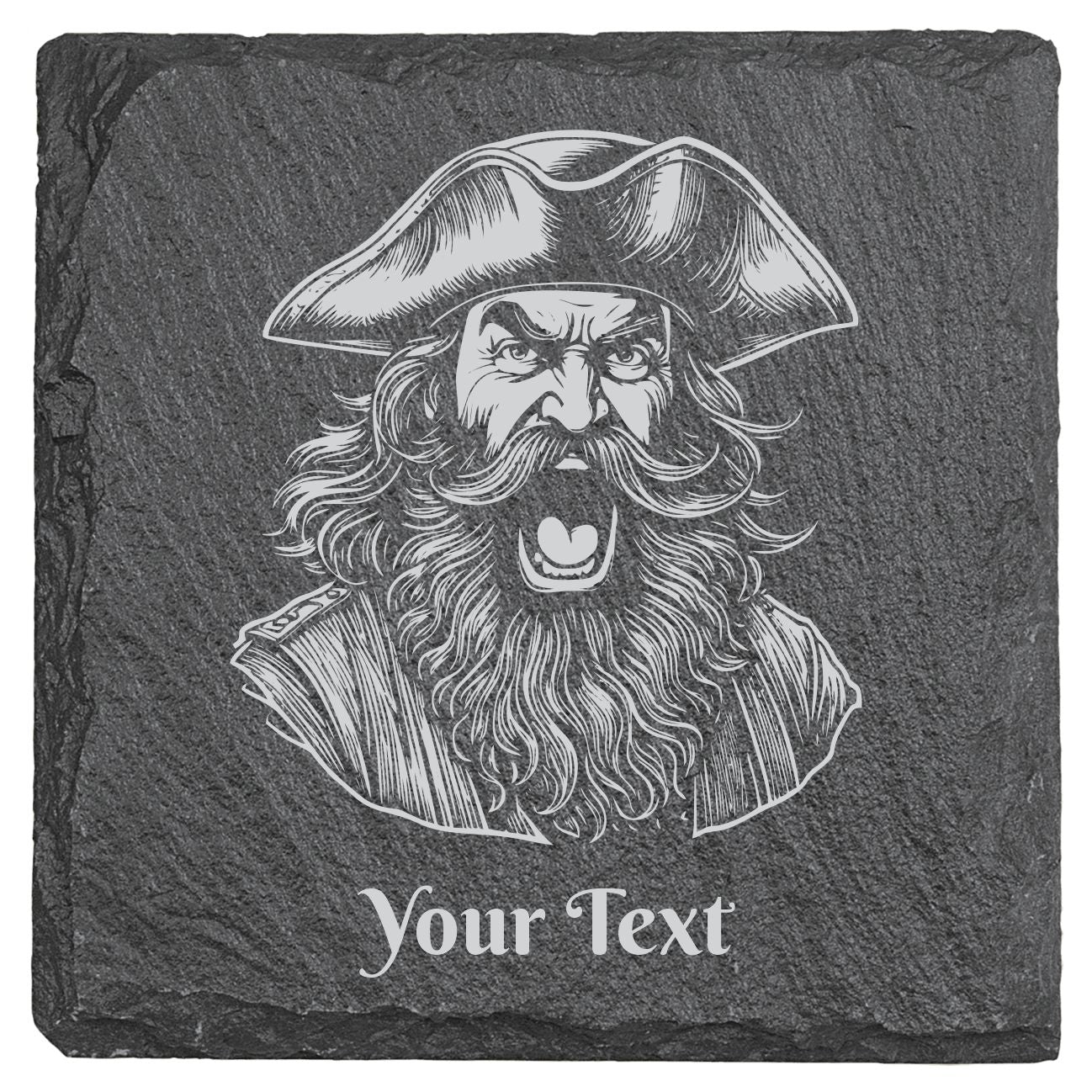 Pirate - 4" Square Slate Coasters