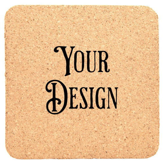 Get a Quote - 4" Square Cork Coaster