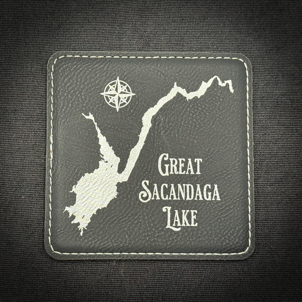 Make My Lake Vintage - Leatherette Coaster