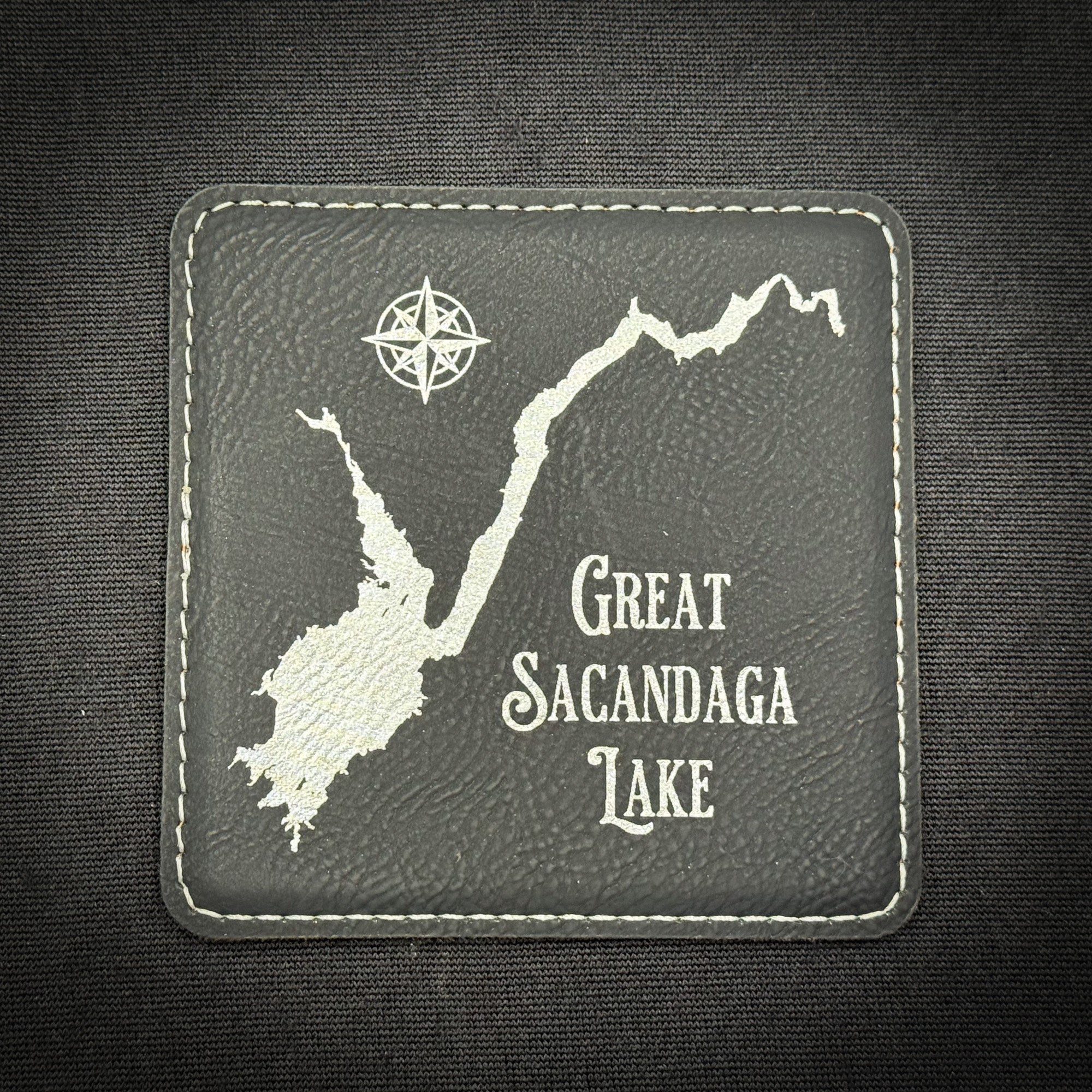 Make My Lake Vintage - Leatherette Coaster