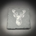 Stag  - 4" Square Slate Coaster