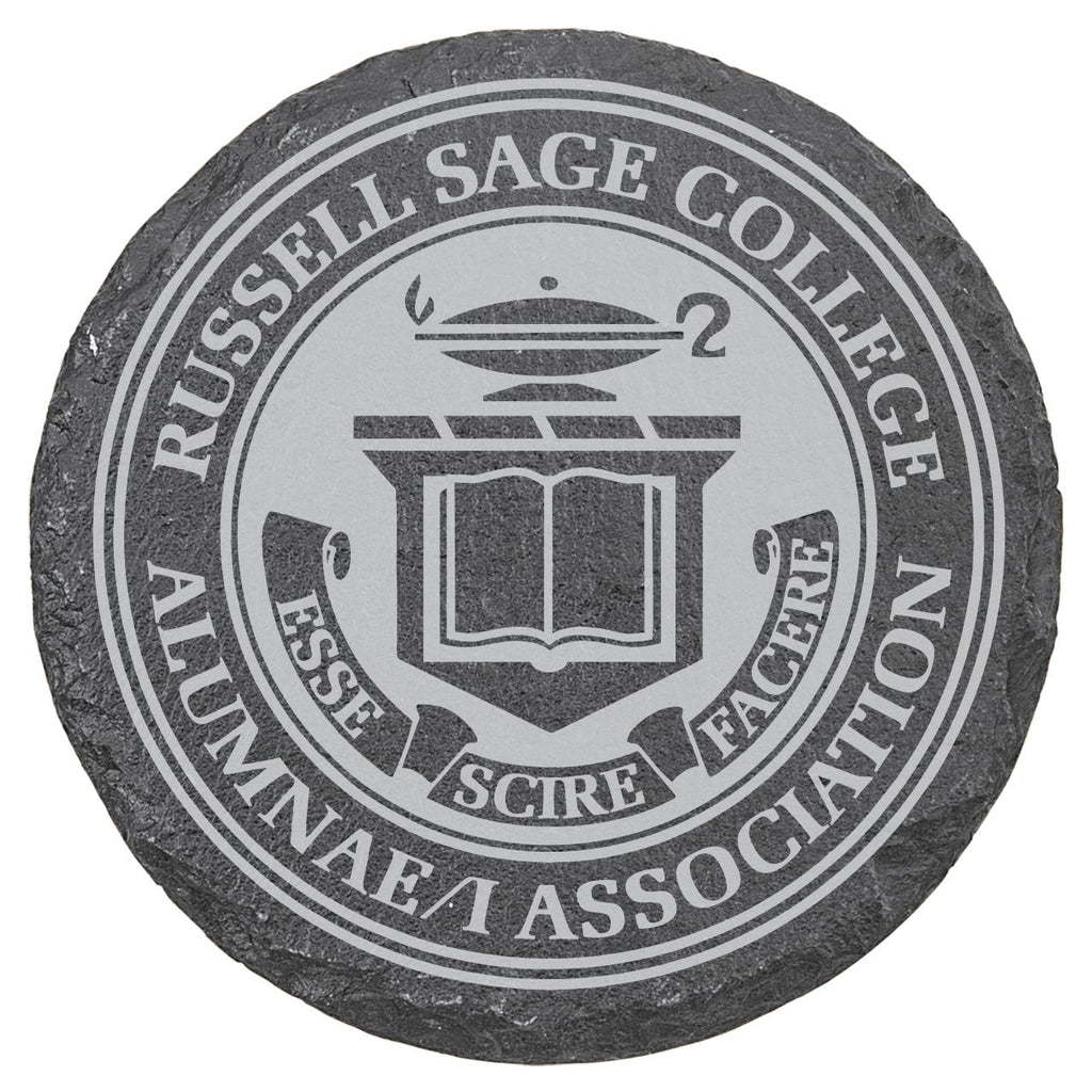 Russell Sage Alumnae/i - 4" Round Slate Coaster