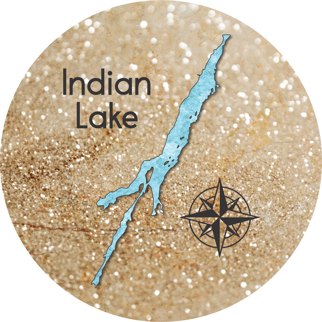 Indian Lake - Sandstone Coaster