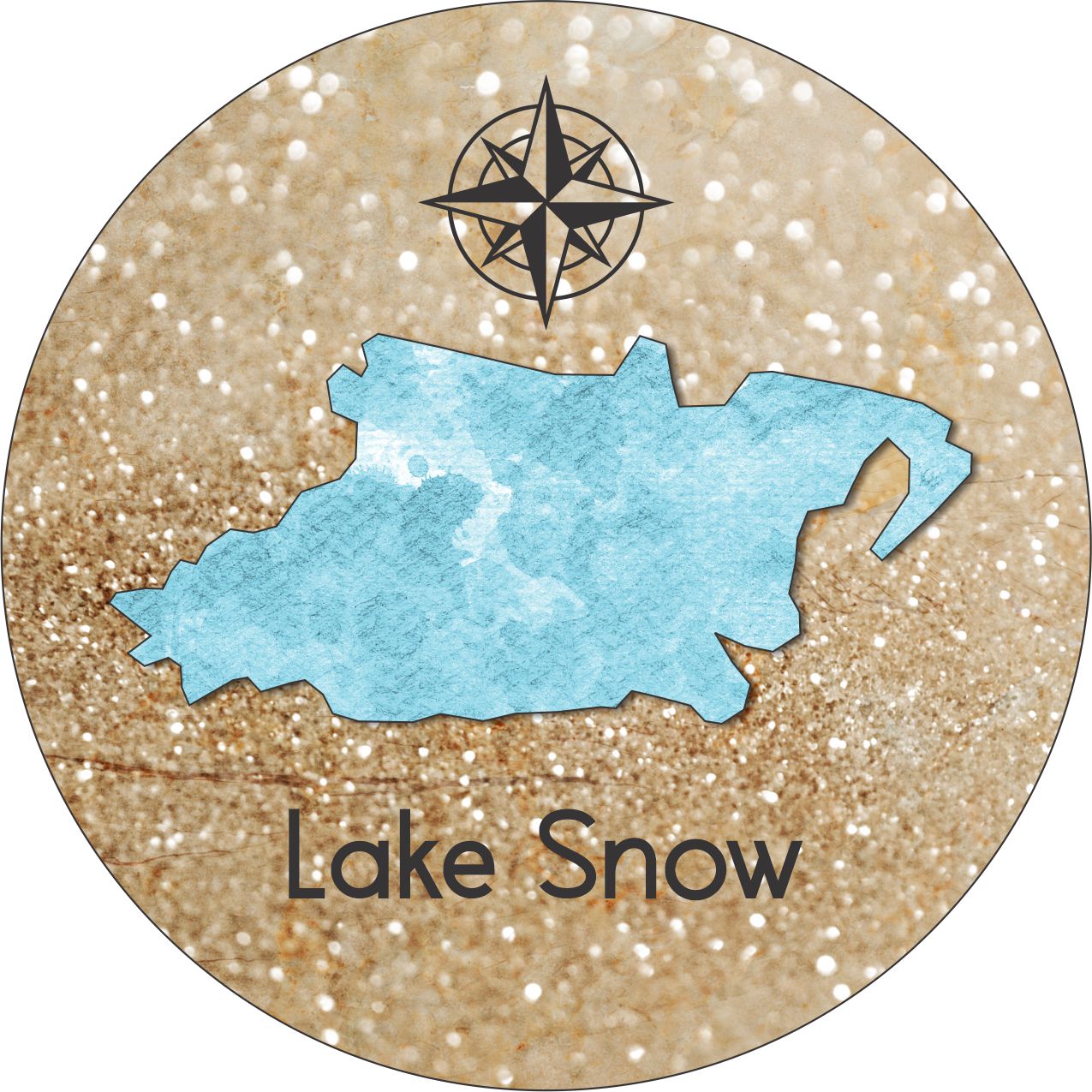 Lake Snow - Sandstone Coaster