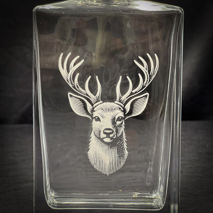 Deer - 810 ml Rectangle Whiskey Decanter