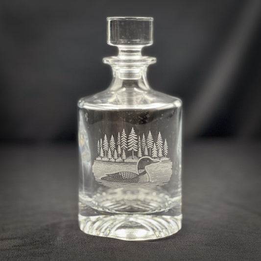 Loon on a Lake  - 850ml Whiskey Decanter