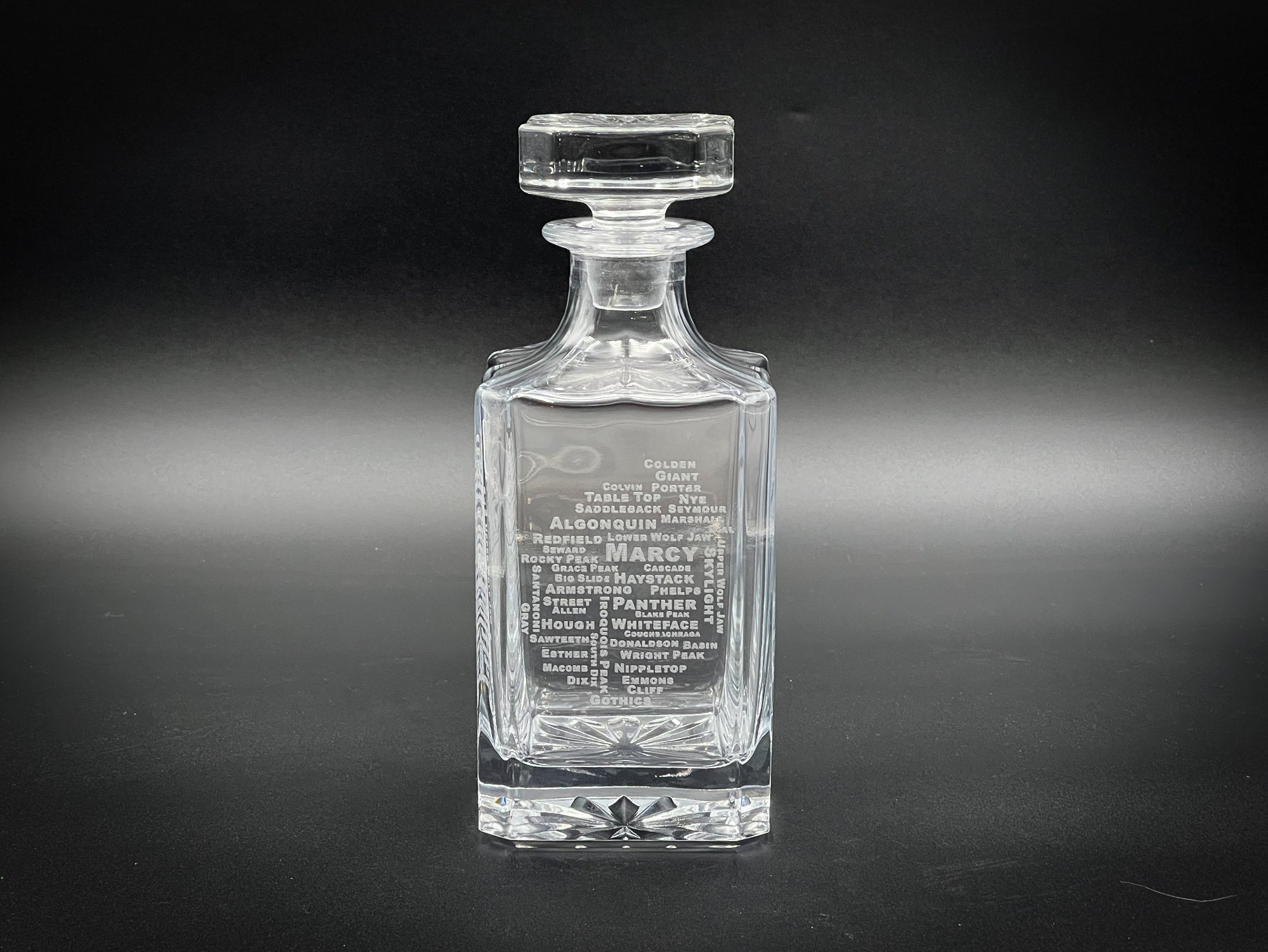 46 high Peaks - 750ml Whiskey Decanter