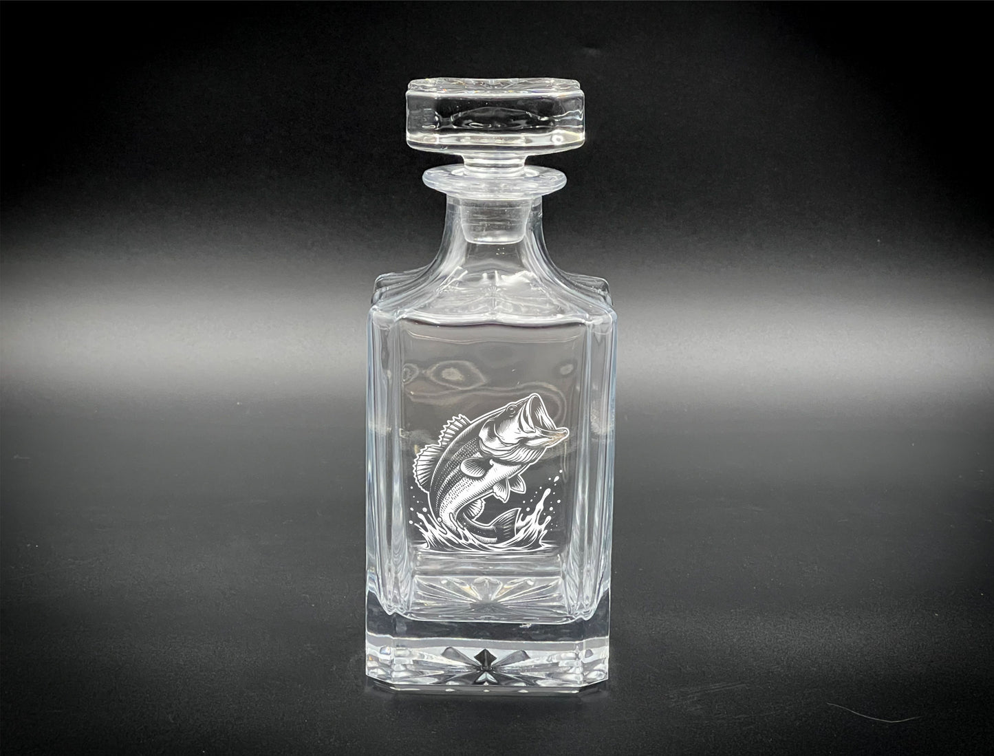 Large Mouth Bass - 750ml Whiskey Decanter