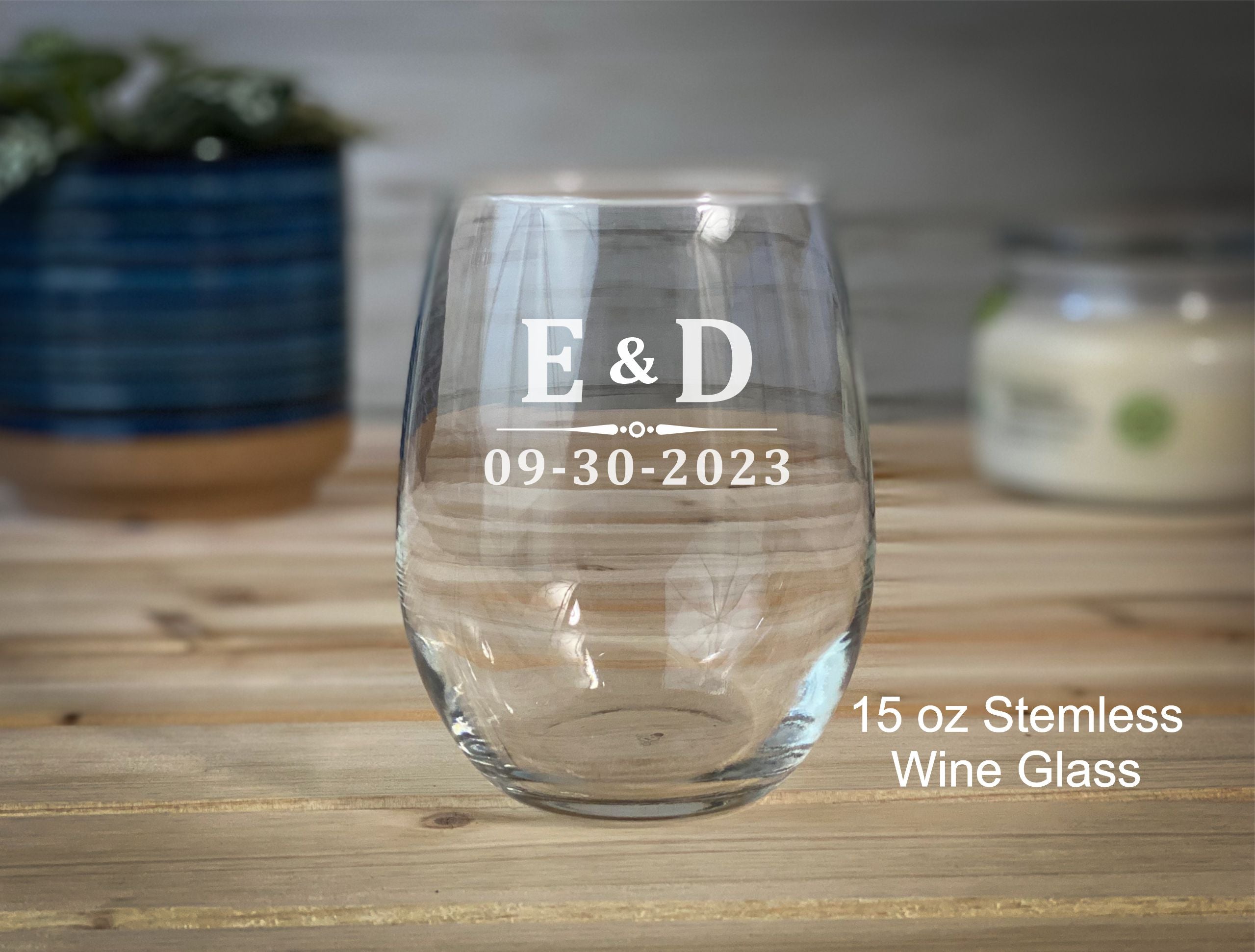 Get a Quote - 15 oz Heavy Base Stemless wine glass