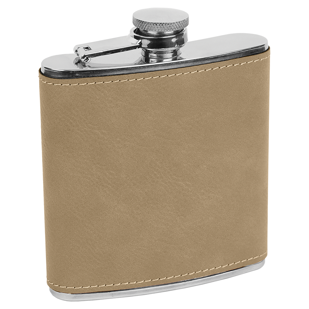 Pine Trees  6 oz. Leatherette Stainless Steel Flask