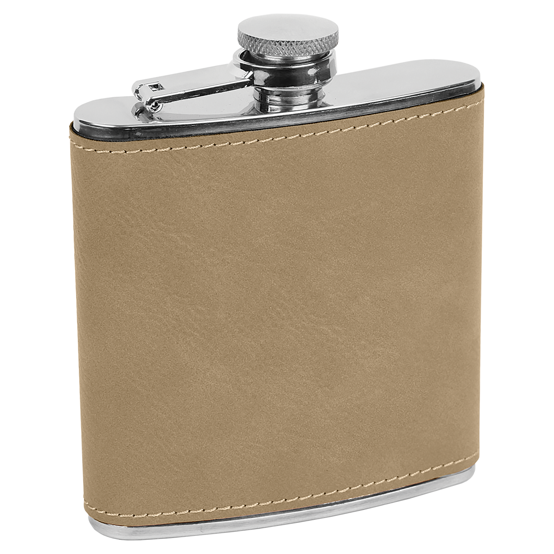 Pine Trees  6 oz. Leatherette Stainless Steel Flask