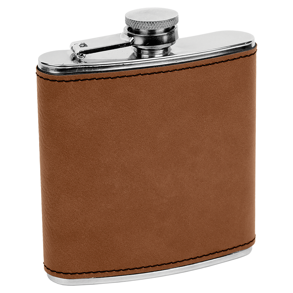 Pine Trees  6 oz. Leatherette Stainless Steel Flask