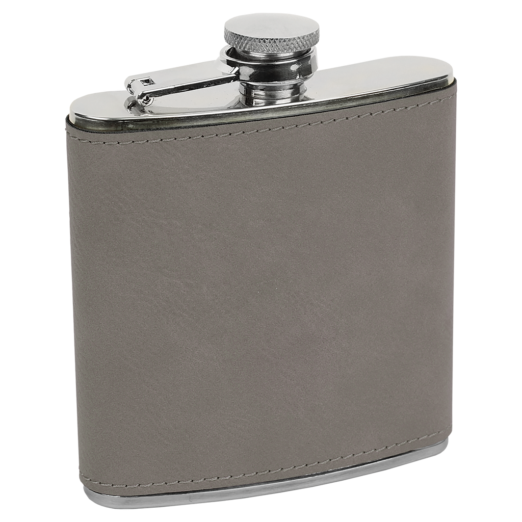 Pine Trees  6 oz. Leatherette Stainless Steel Flask