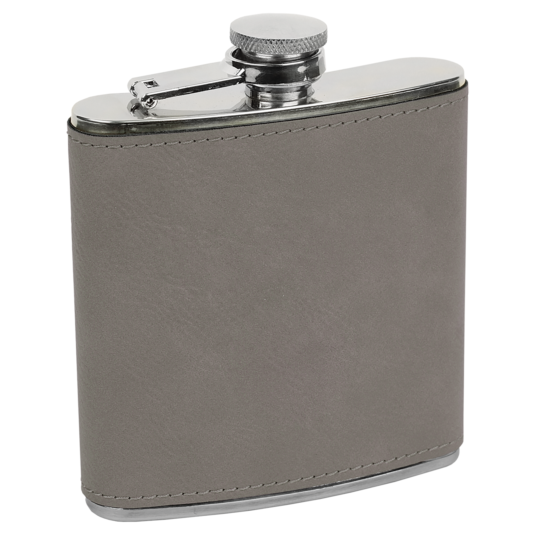 Pine Trees  6 oz. Leatherette Stainless Steel Flask