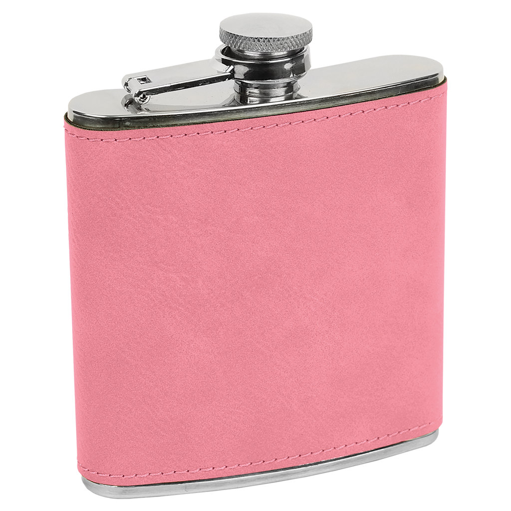 Pine Trees  6 oz. Leatherette Stainless Steel Flask