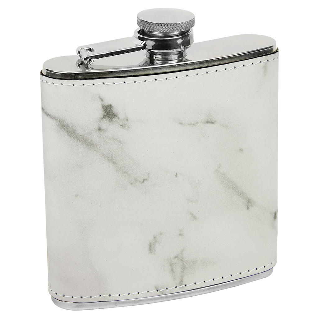 Pine Trees  6 oz. Leatherette Stainless Steel Flask