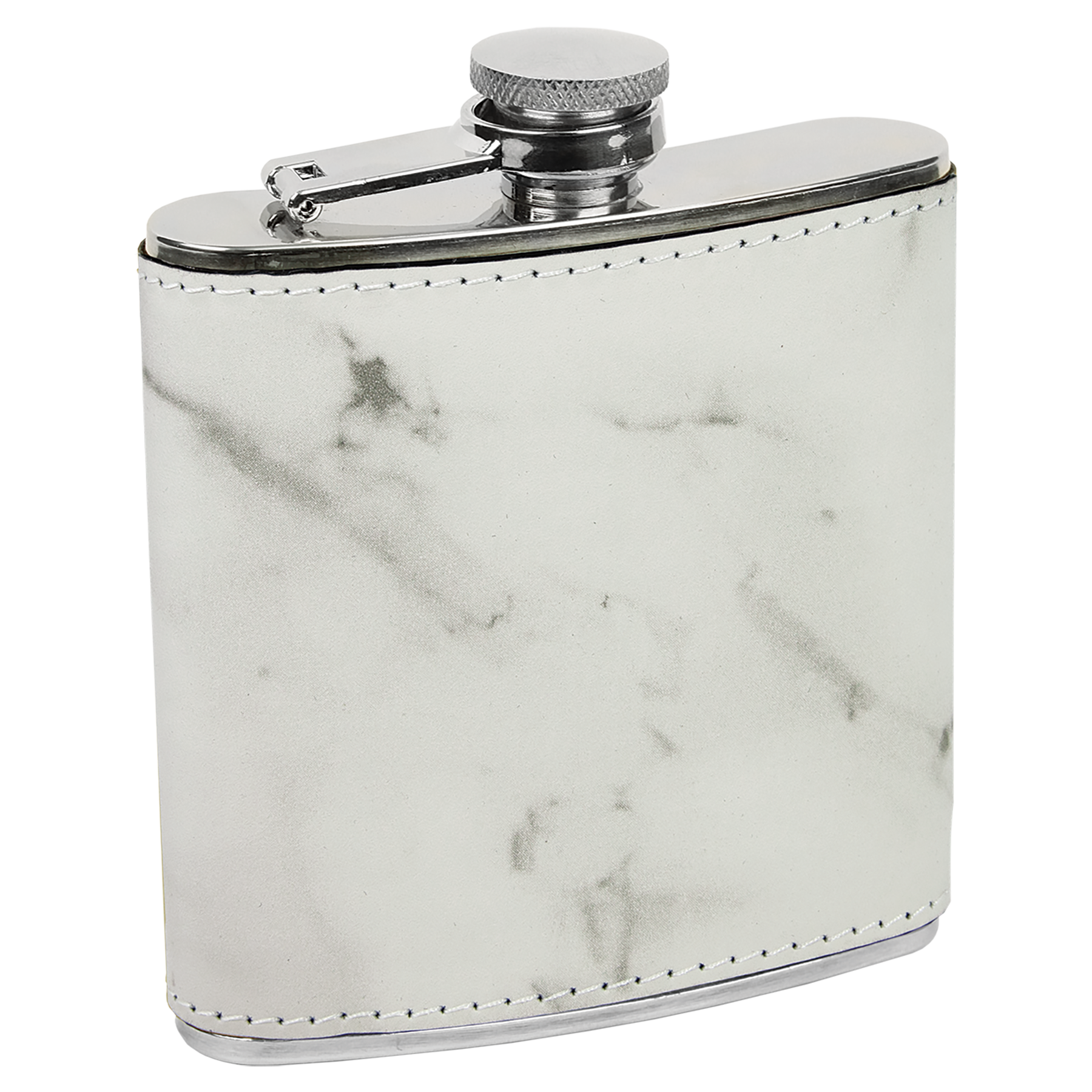 Pine Trees  6 oz. Leatherette Stainless Steel Flask