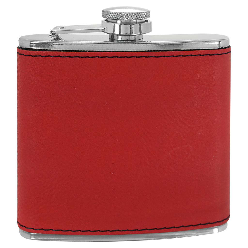 Pine Trees  6 oz. Leatherette Stainless Steel Flask