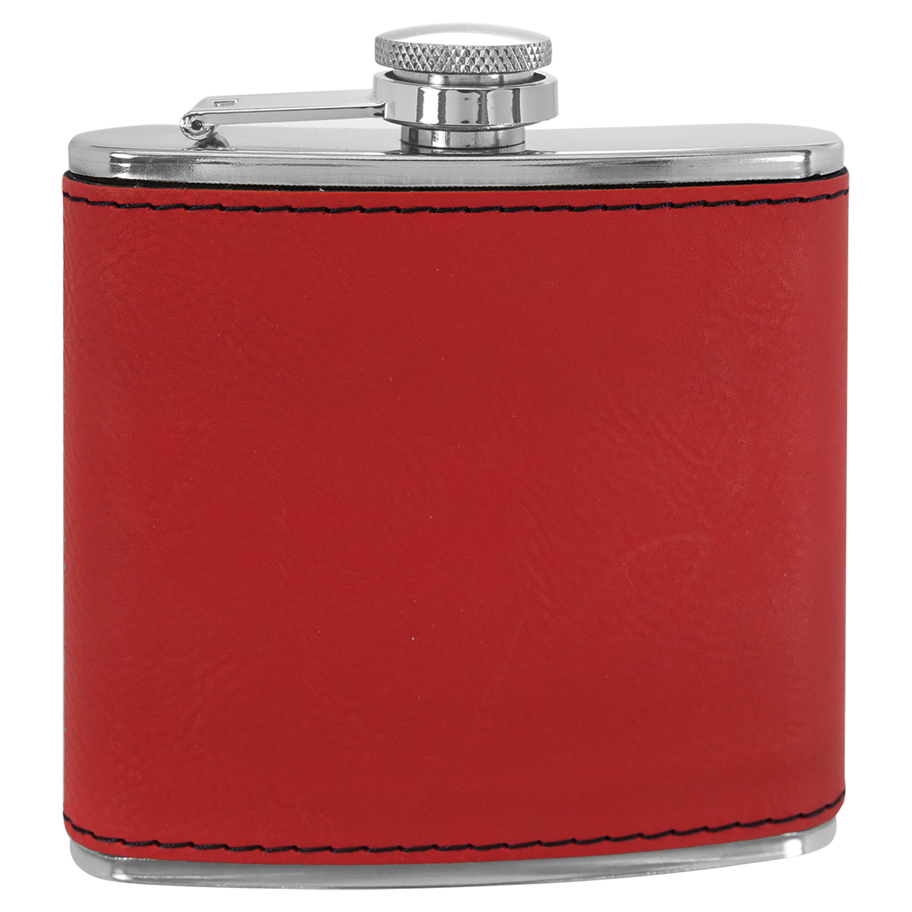 Pine Trees  6 oz. Leatherette Stainless Steel Flask