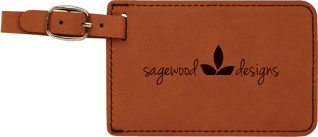 Rawhide 4 1/4" x 2 3/4" Laserable Leatherette Luggage Tag