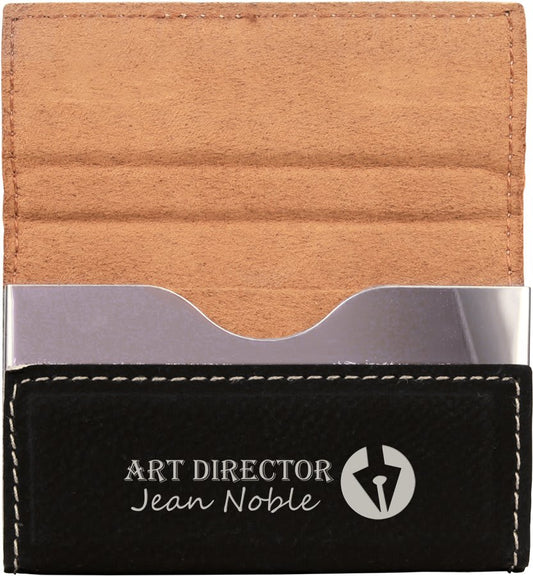 Get a Quote Leatherette Hard Business Card Holder