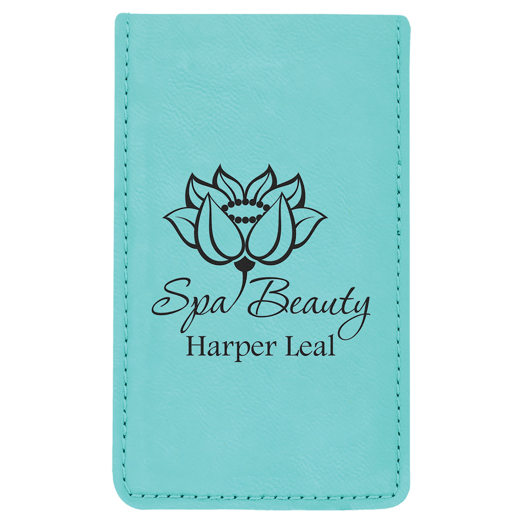 Teal 7-Piece Laserable Leatherette Manicure Gift Set