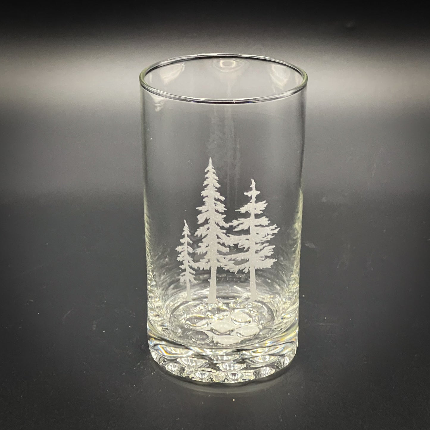 Trees 11 oz Knob Bottom High Ball Glass